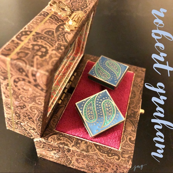 Robert Graham Other - Robert Graham Paisley Cuff Links EXCLUSIVE🌶🦋